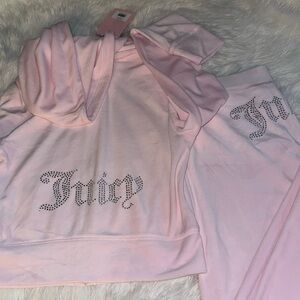 Juicy Couture Soft Pink Velour Tracksuit